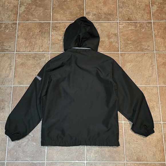 Old Navy 24 Lined Rain Jacket Coat with Folding Packable Hood L 10-12 ~ NWOT - Picture 6 of 9